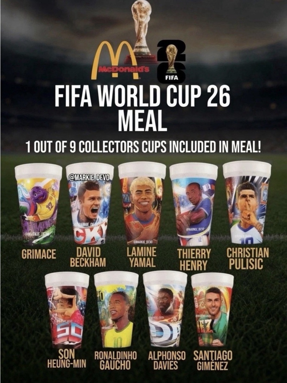 McDonald's 2026 FIFA World Cup NEW Unopened Sealed